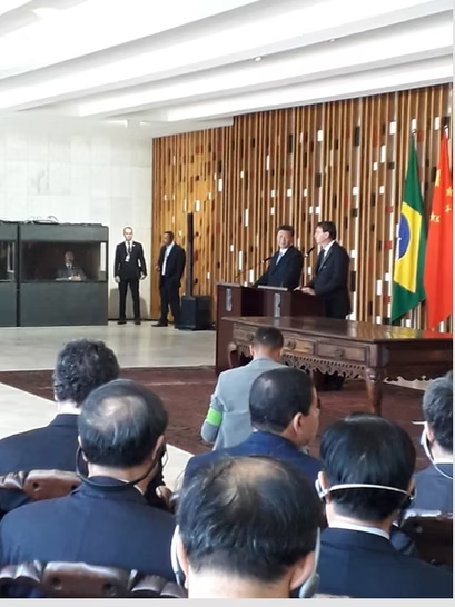 Cerimônia oficial Brasil-China